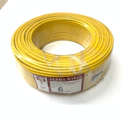[AB-6MM-PC-YELLOWALP] ALPHA 6mm PVC CABLE - YELLOW