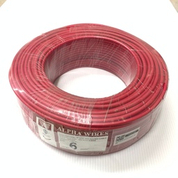 [AB-6MM-PC-REDALP] ALPHA 6mm PVC CABLE - RED