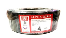 [AB-4MM-PC-BLACKALP] ALPHA AB-4mm-PC-BLACK  Pvc Cable