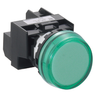[YW1P-1BEQ0GIDE] IDEC YW1P-1BEQ0G 22mm YW MARKING TYPE PILOT LIGHT w/o LED GREEN